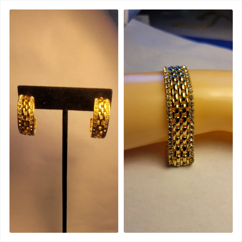KJL bracelet/ earrings set
